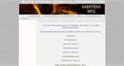 Desktop Screenshot of maertensmfg.com