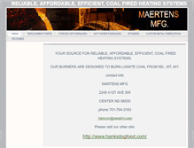 Tablet Screenshot of maertensmfg.com